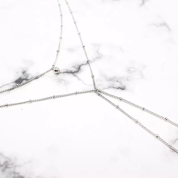 3/$30•Layered drop boho charm choker necklace - Picture 2 of 3